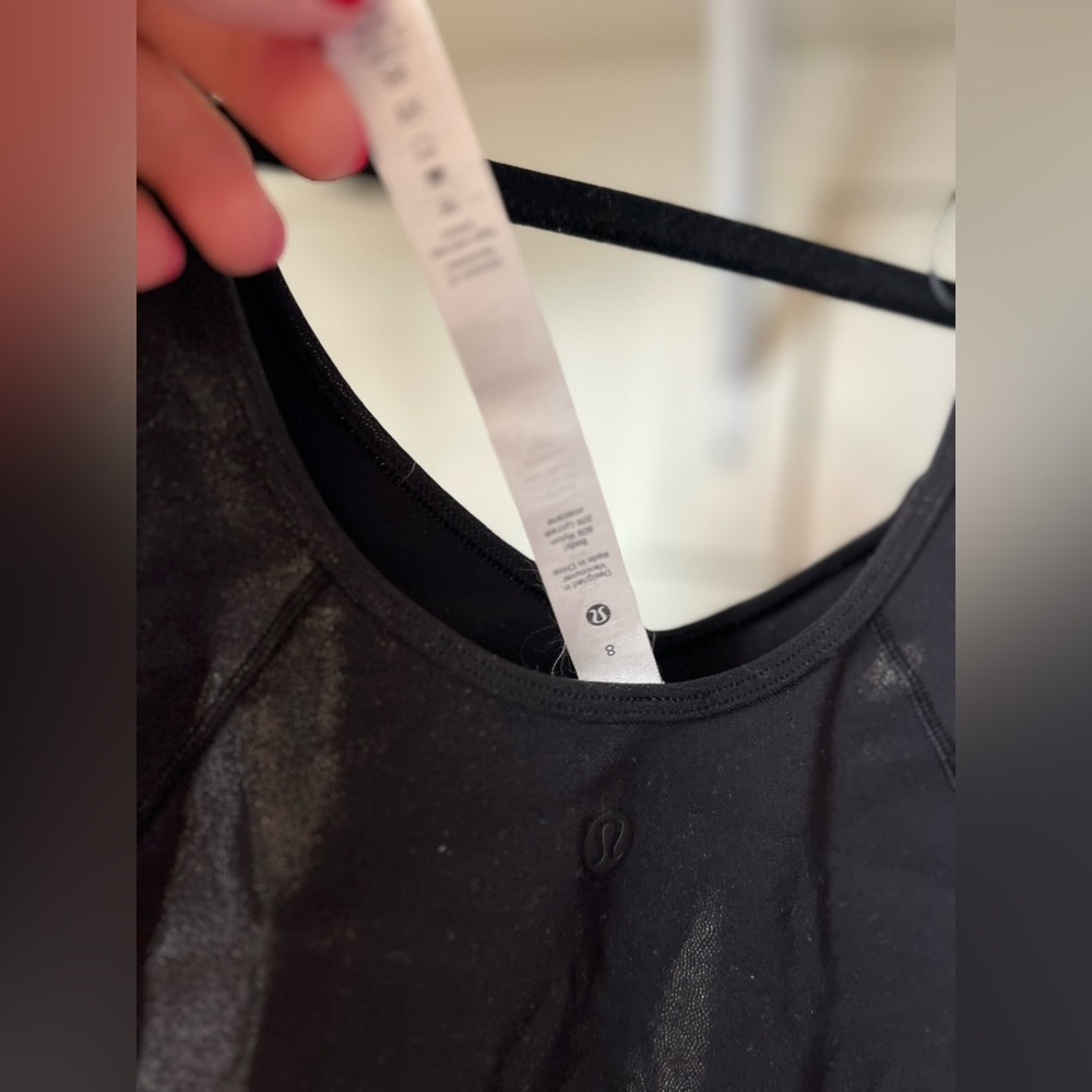lululemon athletica Black Long Sleeve Crop Top - Picture 2 of 5